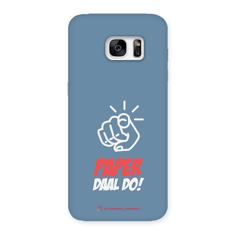 Paper Daal Do SteelBlue Back Case for Galaxy S7 Edge