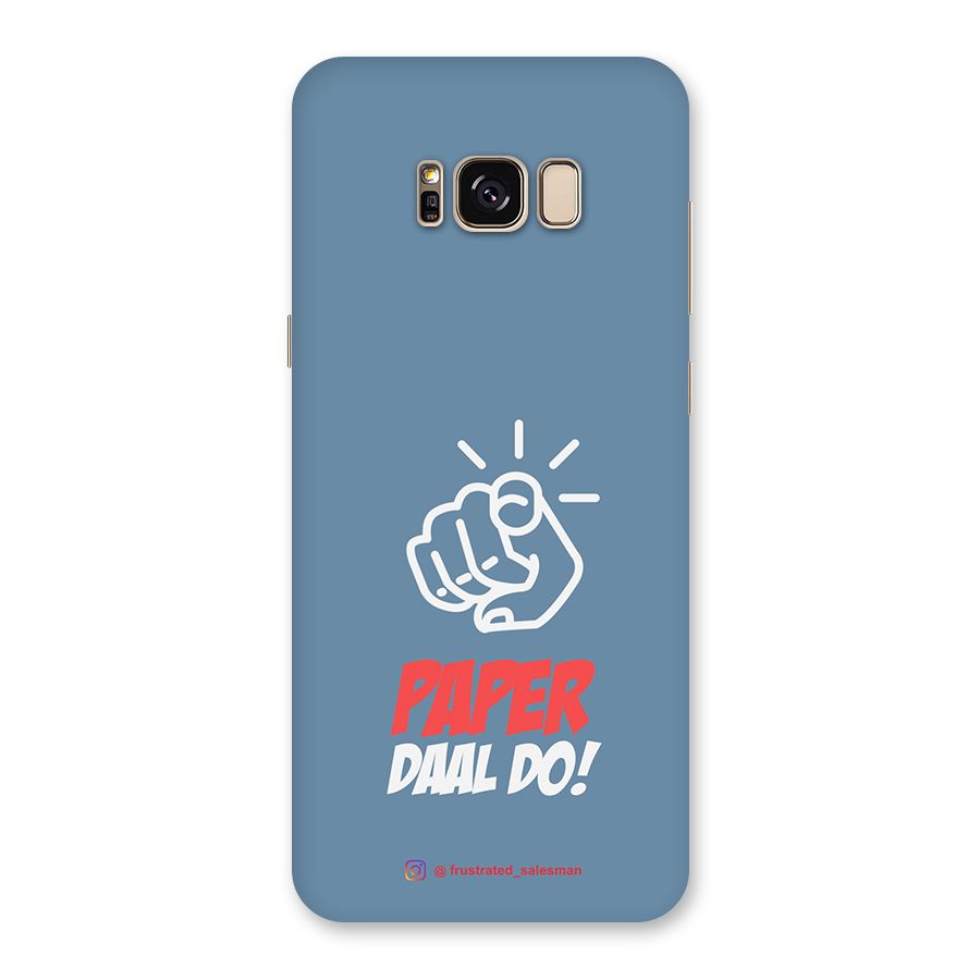 Paper Daal Do SteelBlue Back Case for Galaxy S8 Plus