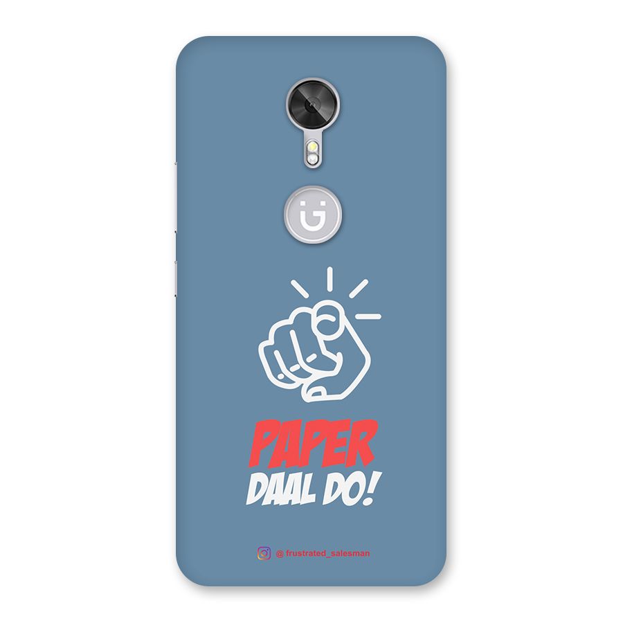 Paper Daal Do SteelBlue Back Case for Gionee A1