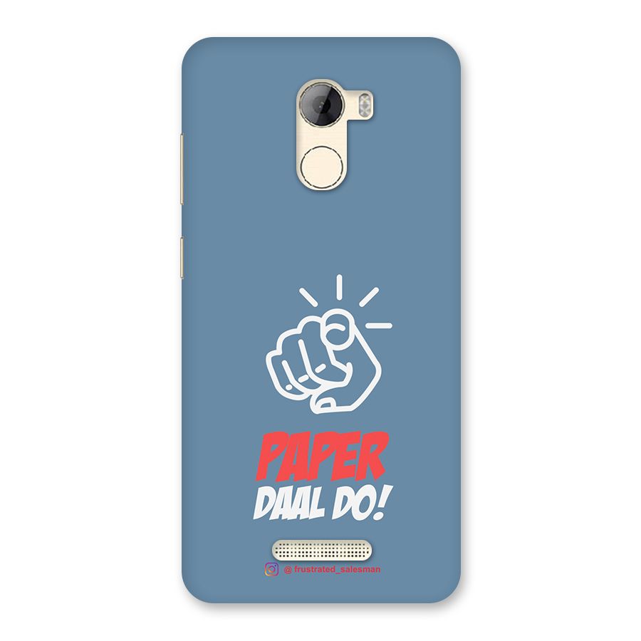 Paper Daal Do SteelBlue Back Case for Gionee A1 LIte
