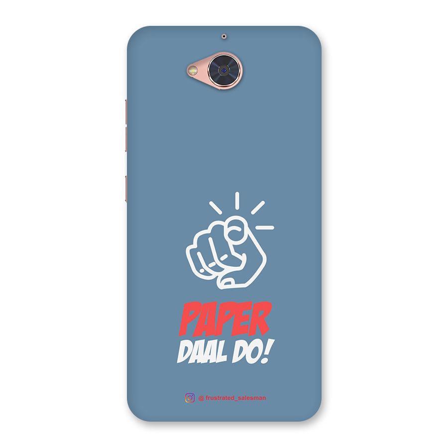 Paper Daal Do SteelBlue Back Case for Gionee S6 Pro