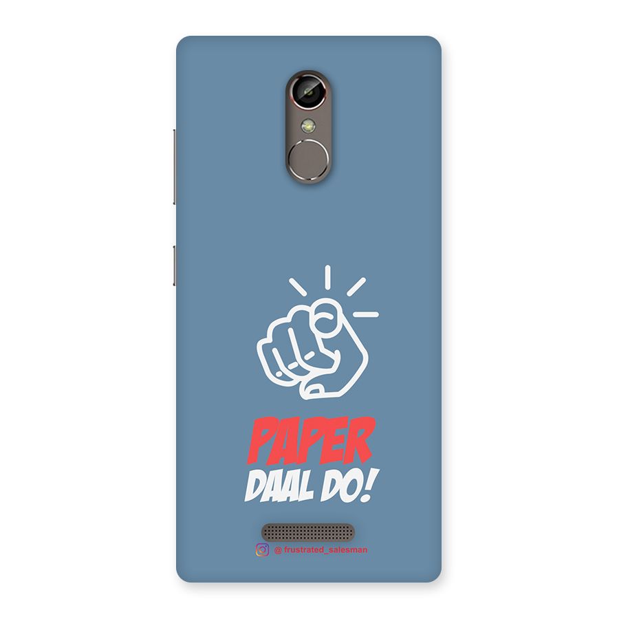 Paper Daal Do SteelBlue Back Case for Gionee S6s