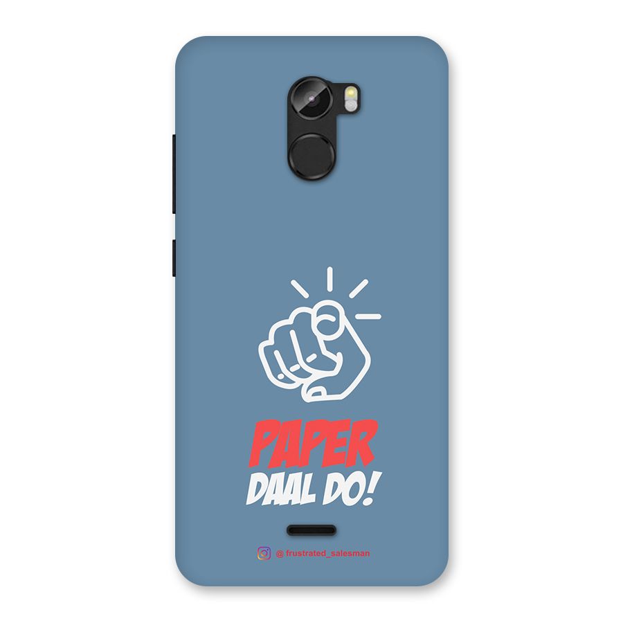 Paper Daal Do SteelBlue Back Case for Gionee X1