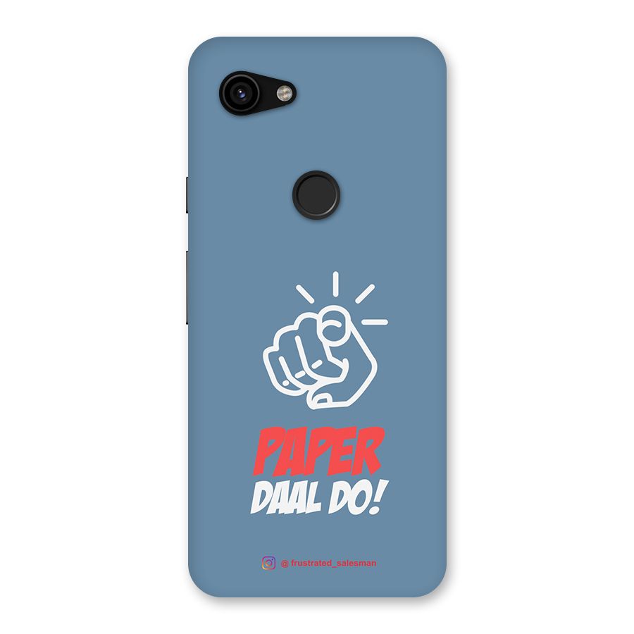 Paper Daal Do SteelBlue Back Case for Google Pixel 3a