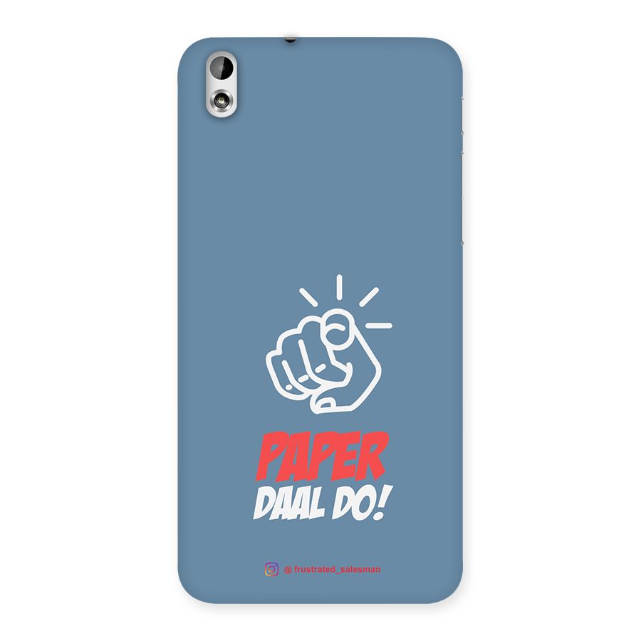 Paper Daal Do SteelBlue Back Case for HTC Desire 816g
