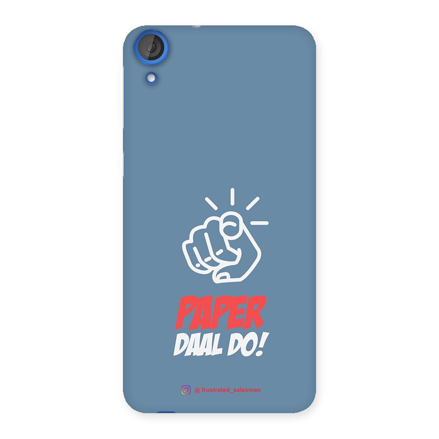 Paper Daal Do SteelBlue Back Case for HTC Desire 820