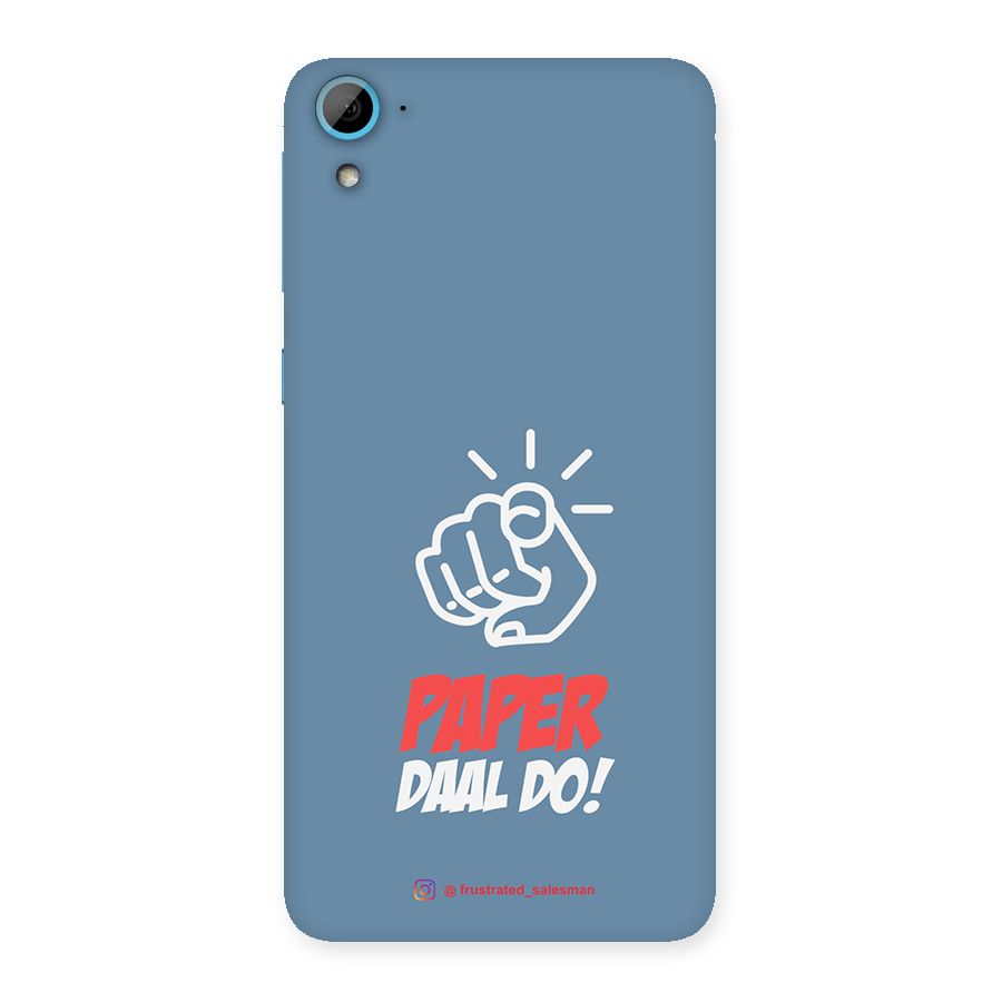 Paper Daal Do SteelBlue Back Case for HTC Desire 826