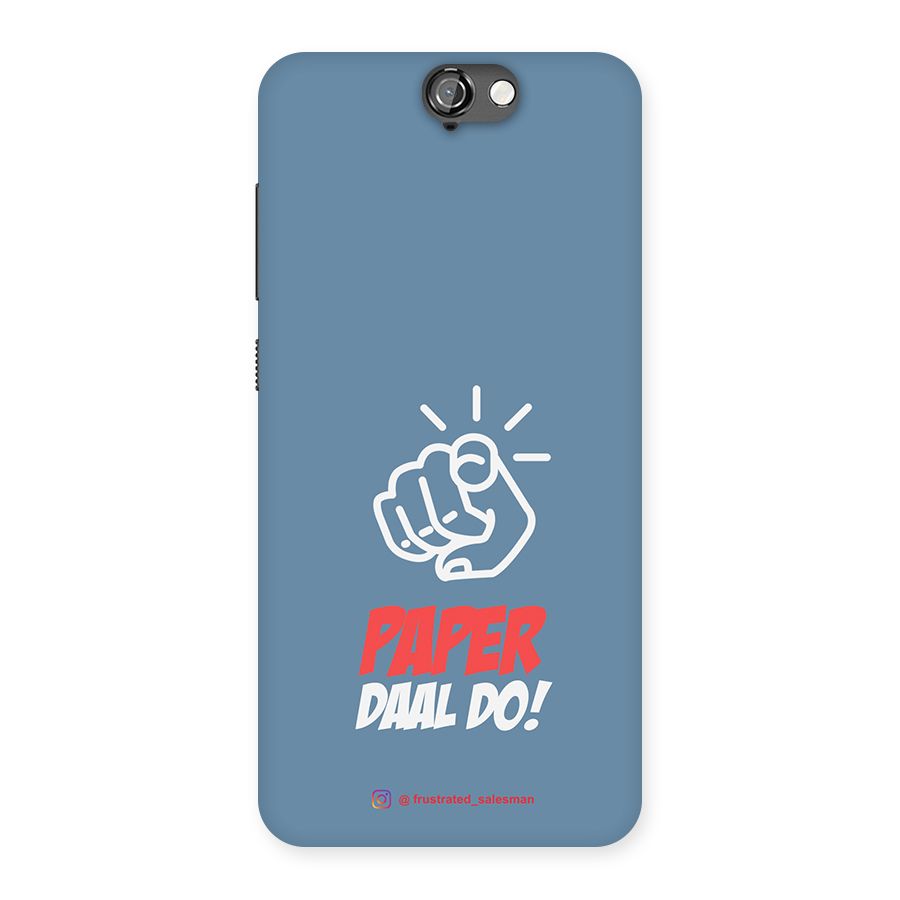 Paper Daal Do SteelBlue Back Case for HTC One A9