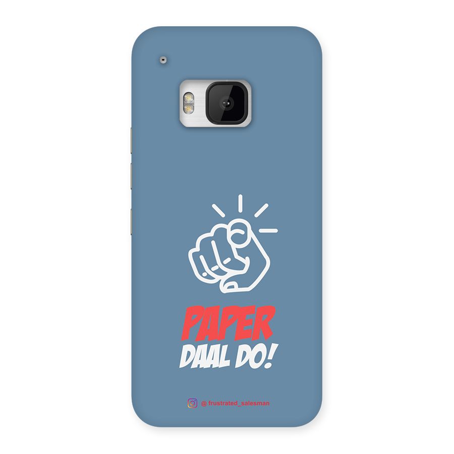 Paper Daal Do SteelBlue Back Case for HTC One M9