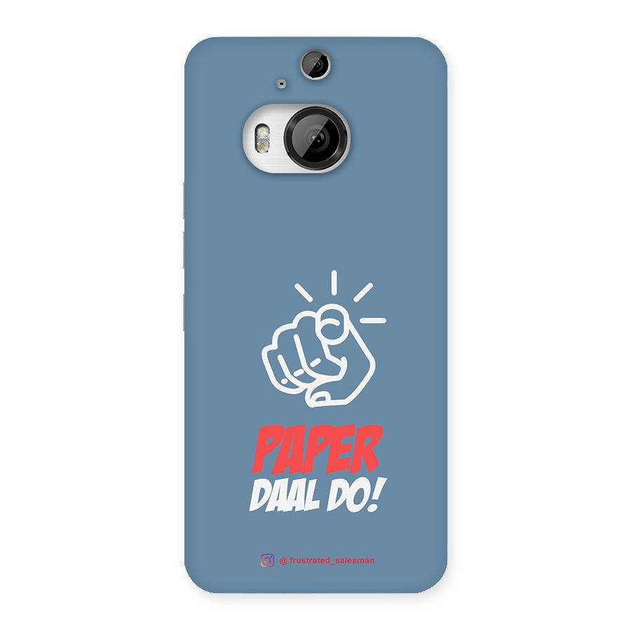 Paper Daal Do SteelBlue Back Case for HTC One M9 Plus