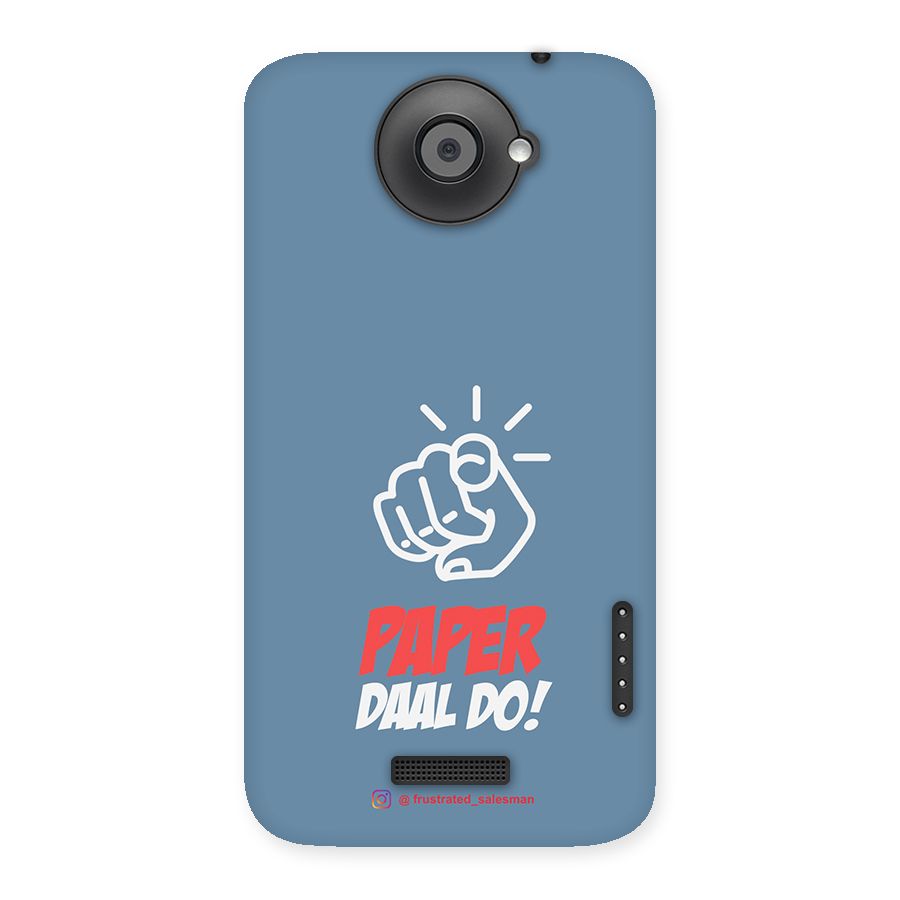 Paper Daal Do SteelBlue Back Case for HTC One X