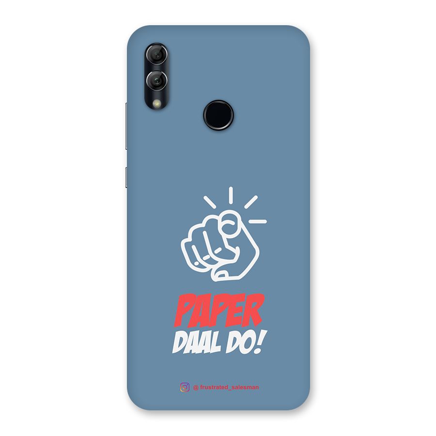 Paper Daal Do SteelBlue Back Case for Honor 10 Lite