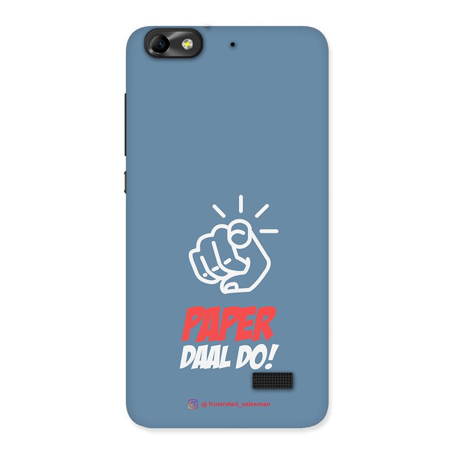 Paper Daal Do SteelBlue Back Case for Honor 4C