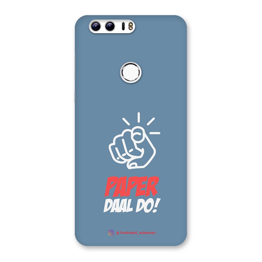 Paper Daal Do SteelBlue Back Case for Honor 8