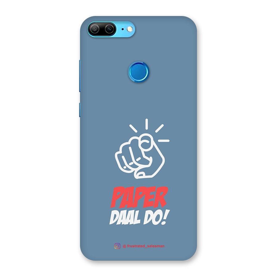 Paper Daal Do SteelBlue Back Case for Honor 9 Lite