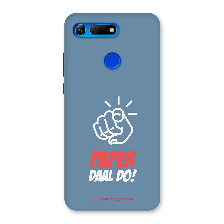 Paper Daal Do SteelBlue Back Case for Honor View 20
