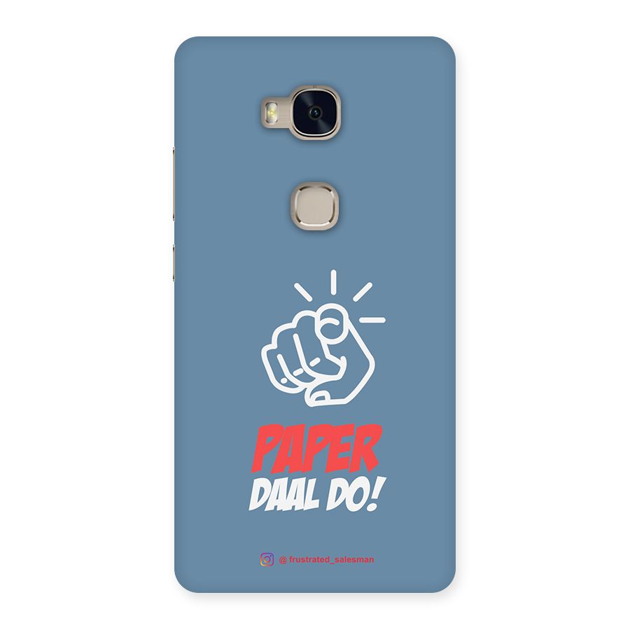 Paper Daal Do SteelBlue Back Case for Huawei Honor 5X