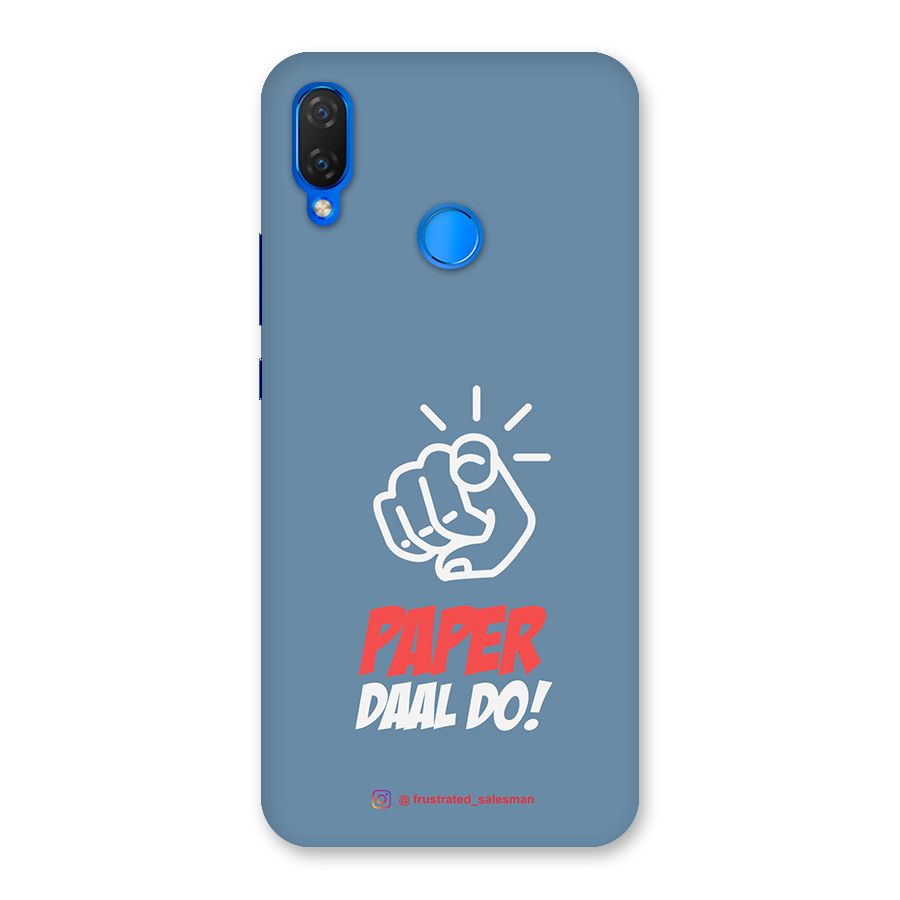 Paper Daal Do SteelBlue Back Case for Huawei P Smart+