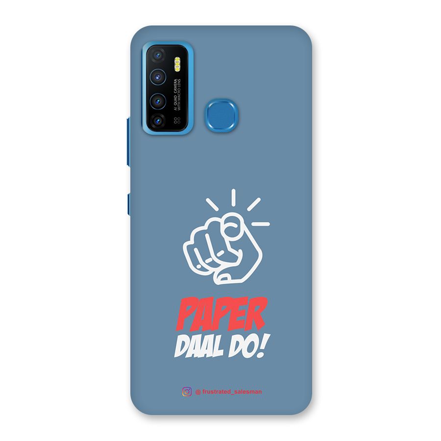 Paper Daal Do SteelBlue Back Case for Infinix Hot 9