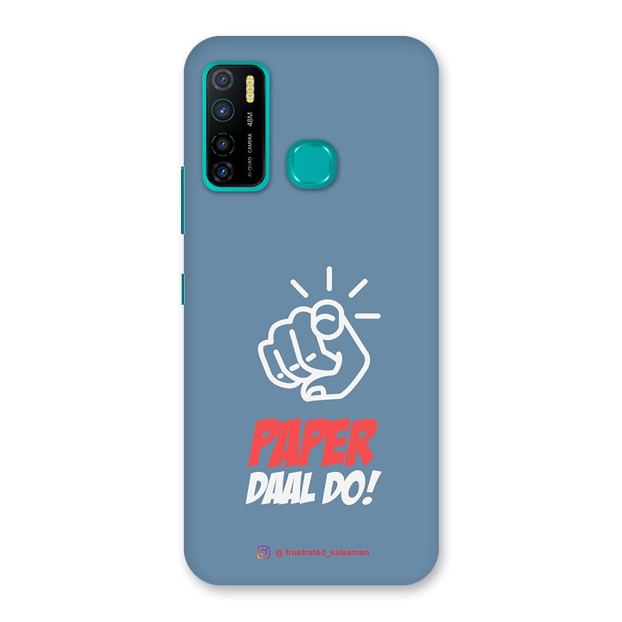 Paper Daal Do SteelBlue Back Case for Infinix Hot 9 Pro