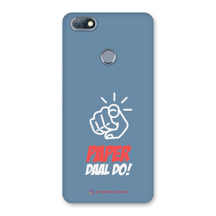 Paper Daal Do SteelBlue Back Case for Infinix Note 5