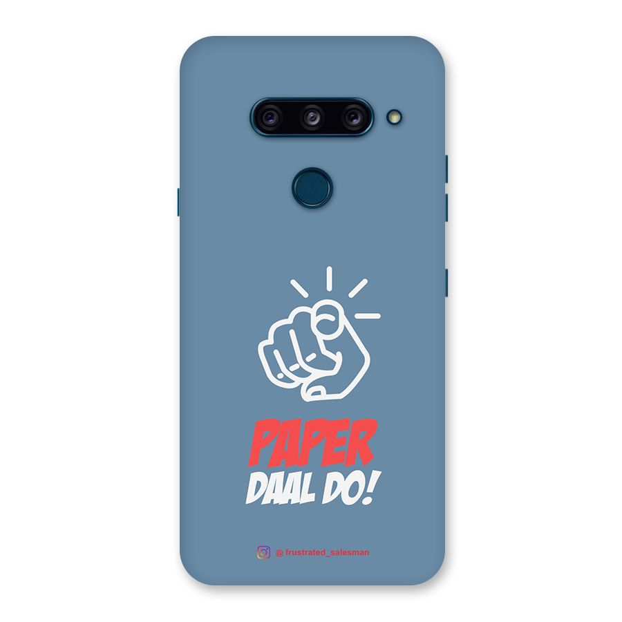 Paper Daal Do SteelBlue Back Case for LG  V40 ThinQ