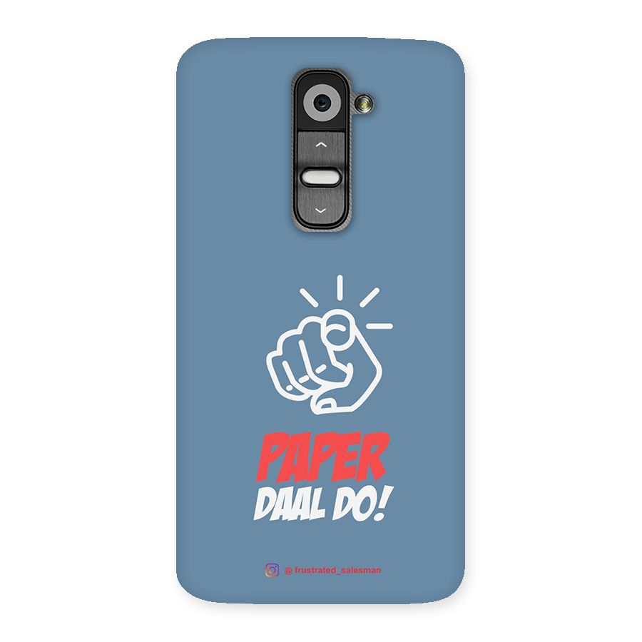 Paper Daal Do SteelBlue Back Case for LG G2