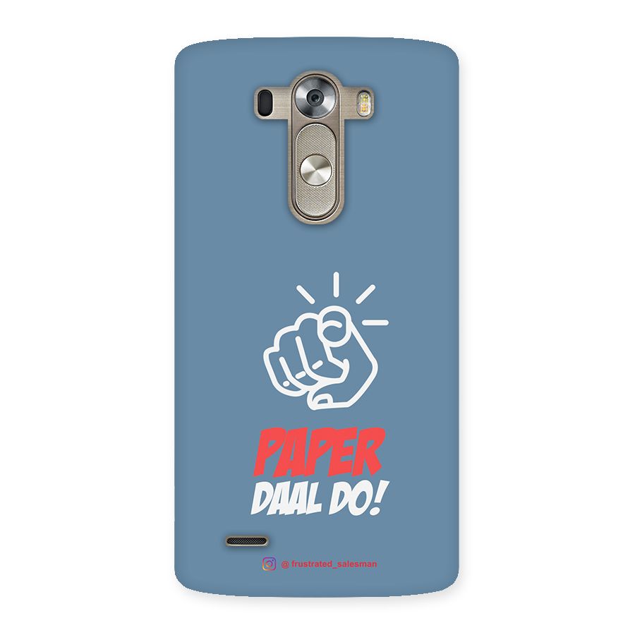 Paper Daal Do SteelBlue Back Case for LG G3
