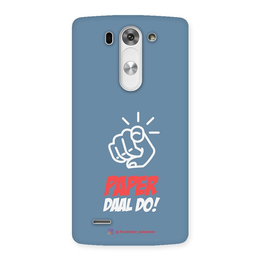 Paper Daal Do SteelBlue Back Case for LG G3 Mini