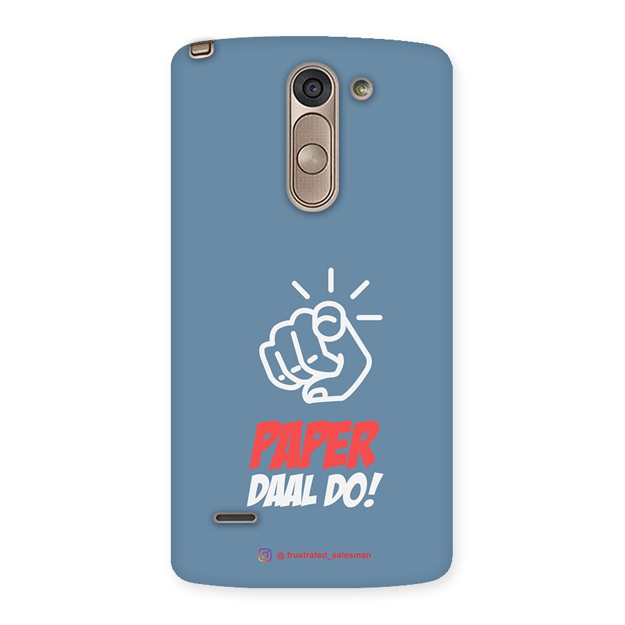 Paper Daal Do SteelBlue Back Case for LG G3 Stylus
