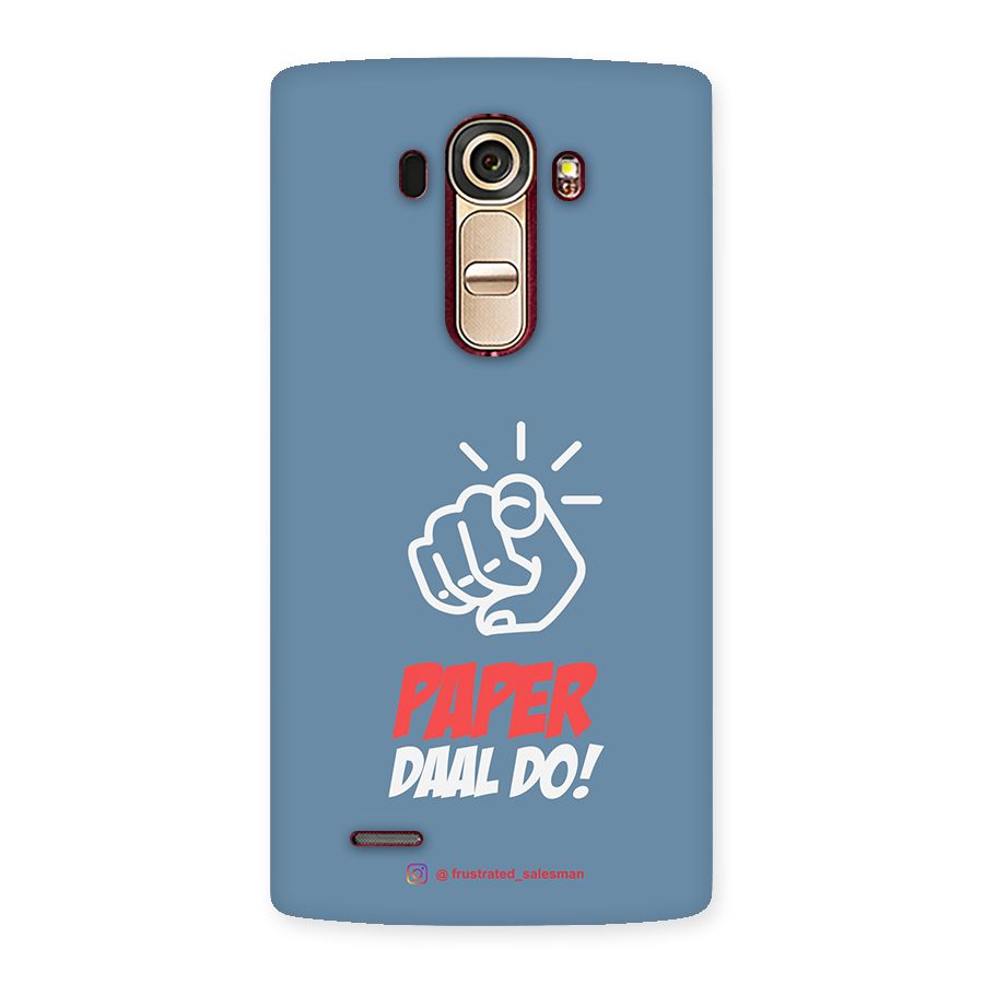 Paper Daal Do SteelBlue Back Case for LG G4