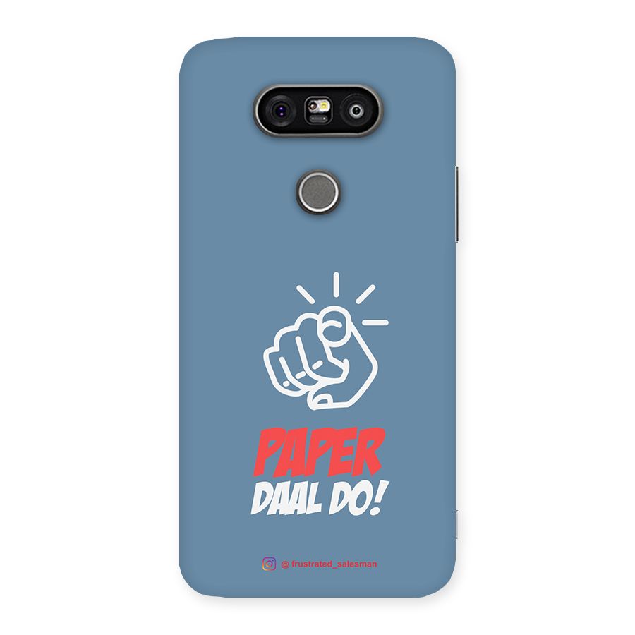 Paper Daal Do SteelBlue Back Case for LG G5