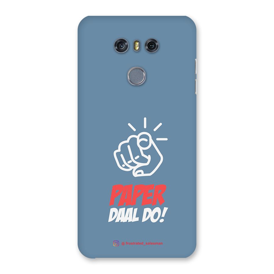 Paper Daal Do SteelBlue Back Case for LG G6