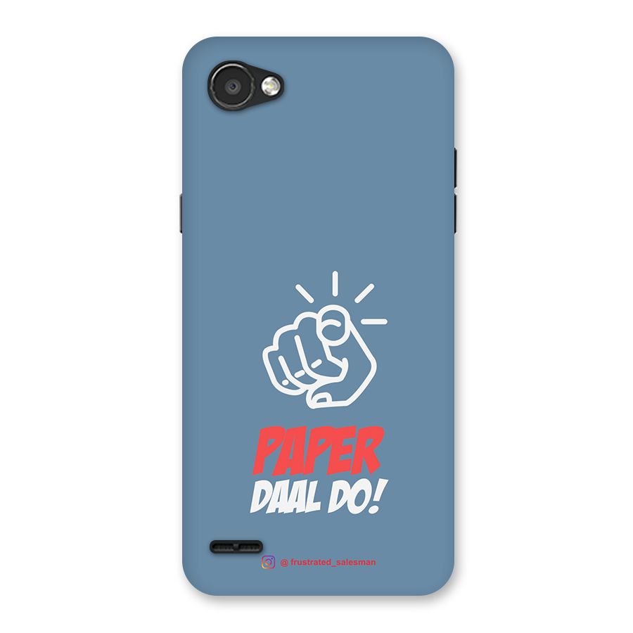 Paper Daal Do SteelBlue Back Case for LG Q6