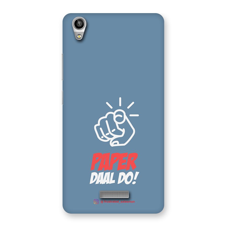 Paper Daal Do SteelBlue Back Case for Lava-Pixel-V1