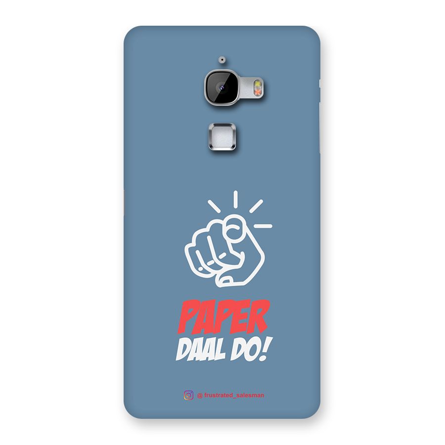 Paper Daal Do SteelBlue Back Case for LeTv Le Max