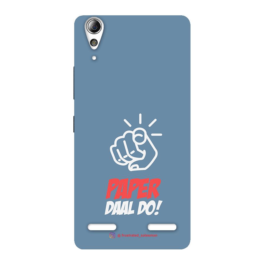 Paper Daal Do SteelBlue Back Case for Lenovo A6000