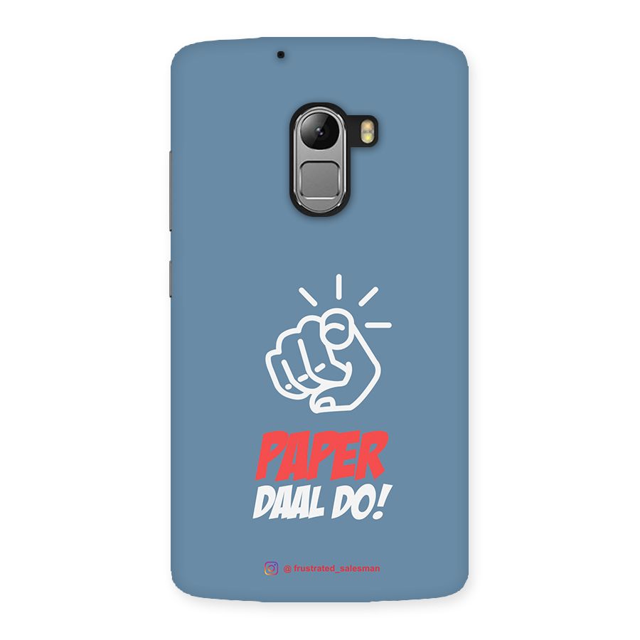 Paper Daal Do SteelBlue Back Case for Lenovo K4 Note