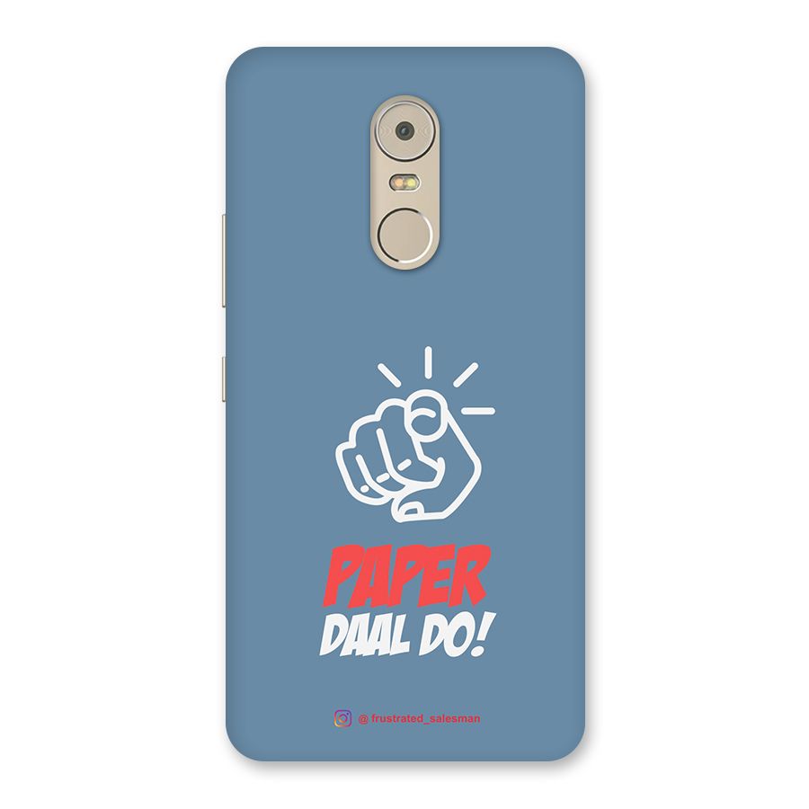 Paper Daal Do SteelBlue Back Case for Lenovo K6 Note