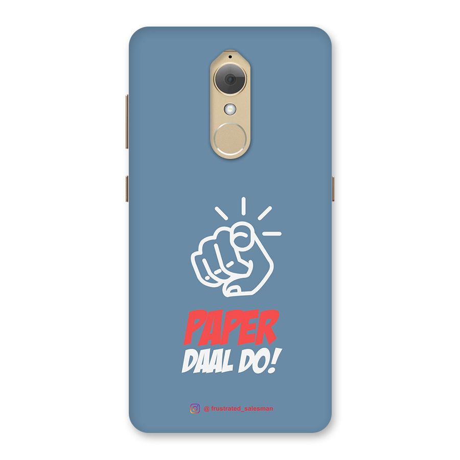 Paper Daal Do SteelBlue Back Case for Lenovo K8