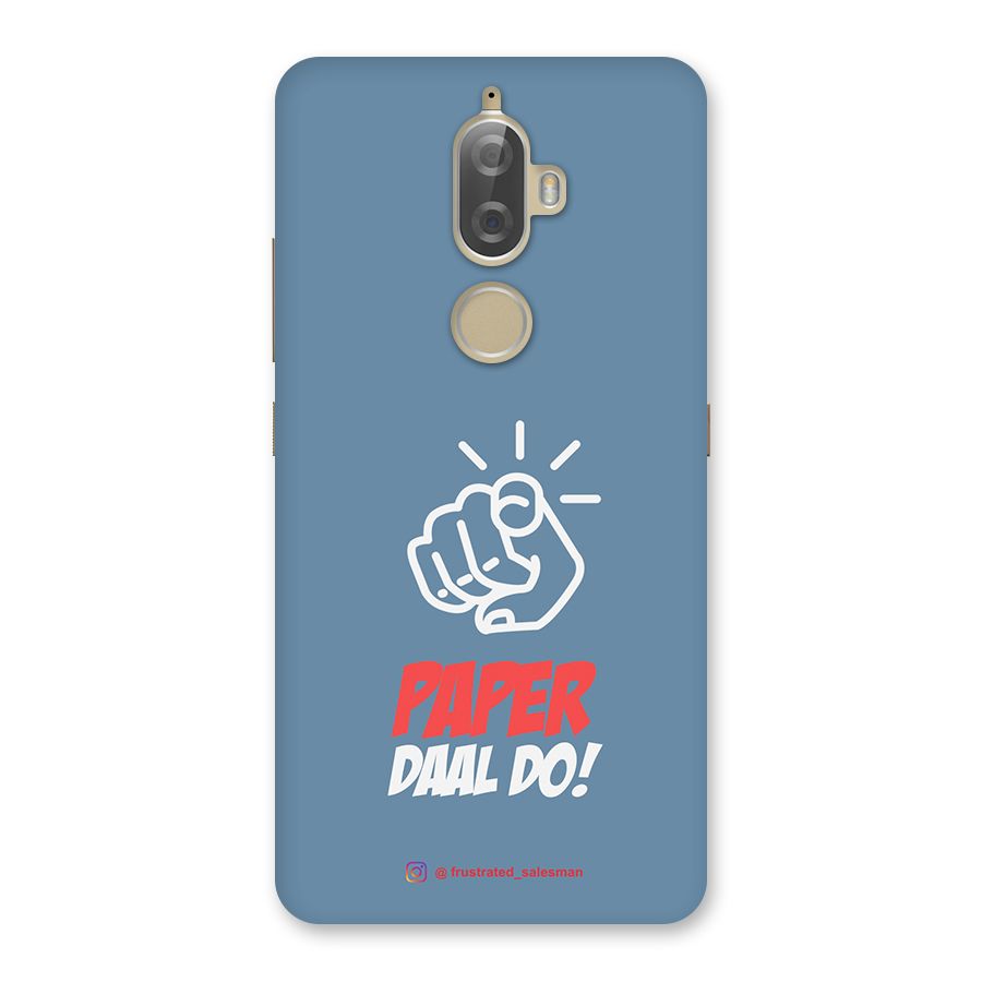 Paper Daal Do SteelBlue Back Case for Lenovo K8 Plus