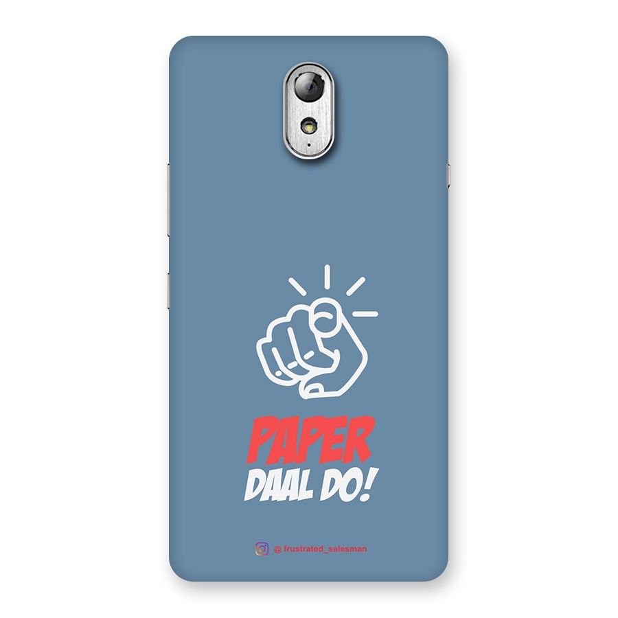 Paper Daal Do SteelBlue Back Case for Lenovo Vibe P1M