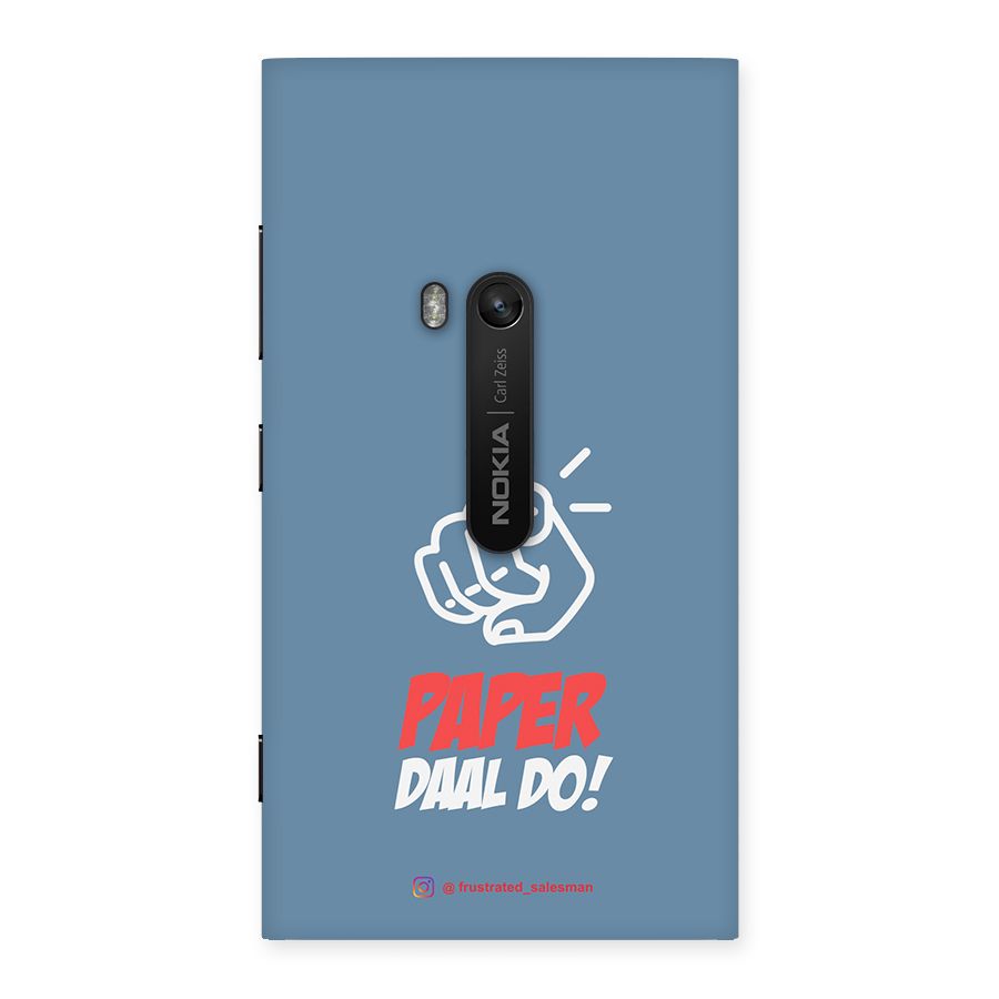 Paper Daal Do SteelBlue Back Case for Lumia 920