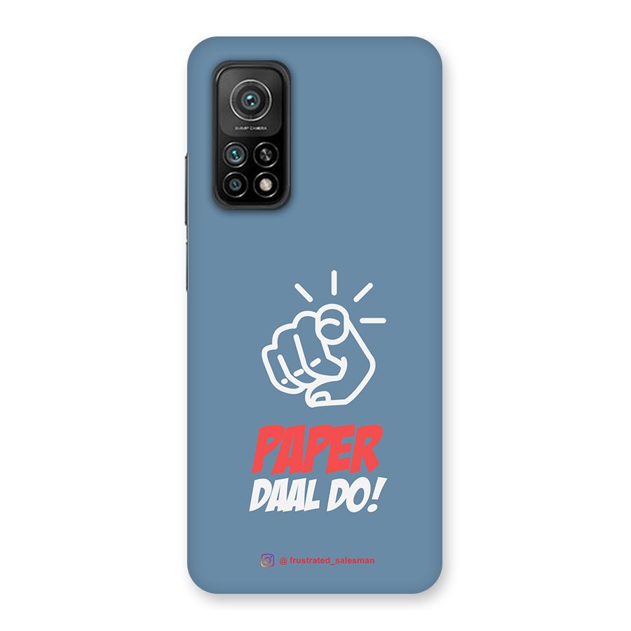 Paper Daal Do SteelBlue Back Case for Mi 10T Pro 5G