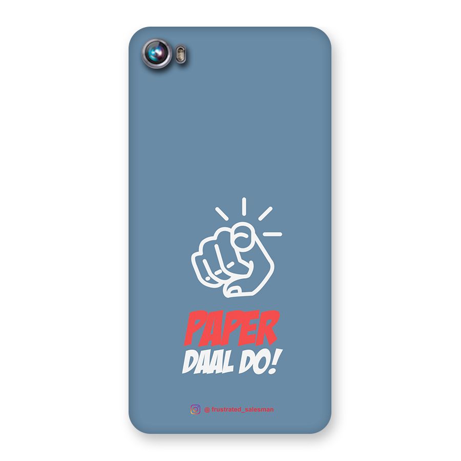Paper Daal Do SteelBlue Back Case for Micromax Canvas Fire 4 A107