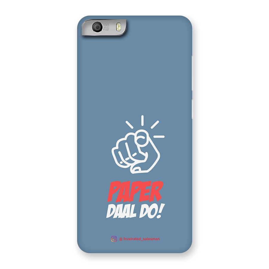 Paper Daal Do SteelBlue Back Case for Micromax Canvas Knight 2