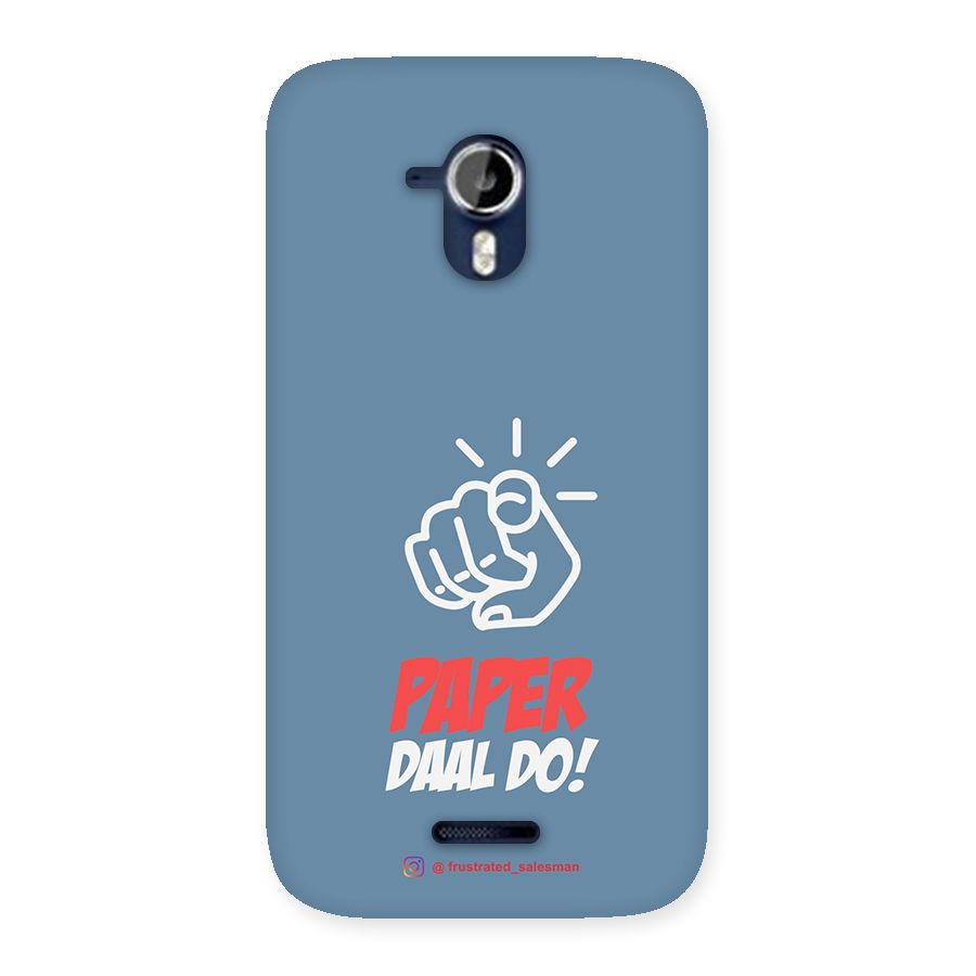 Paper Daal Do SteelBlue Back Case for Micromax Canvas Magnus A117