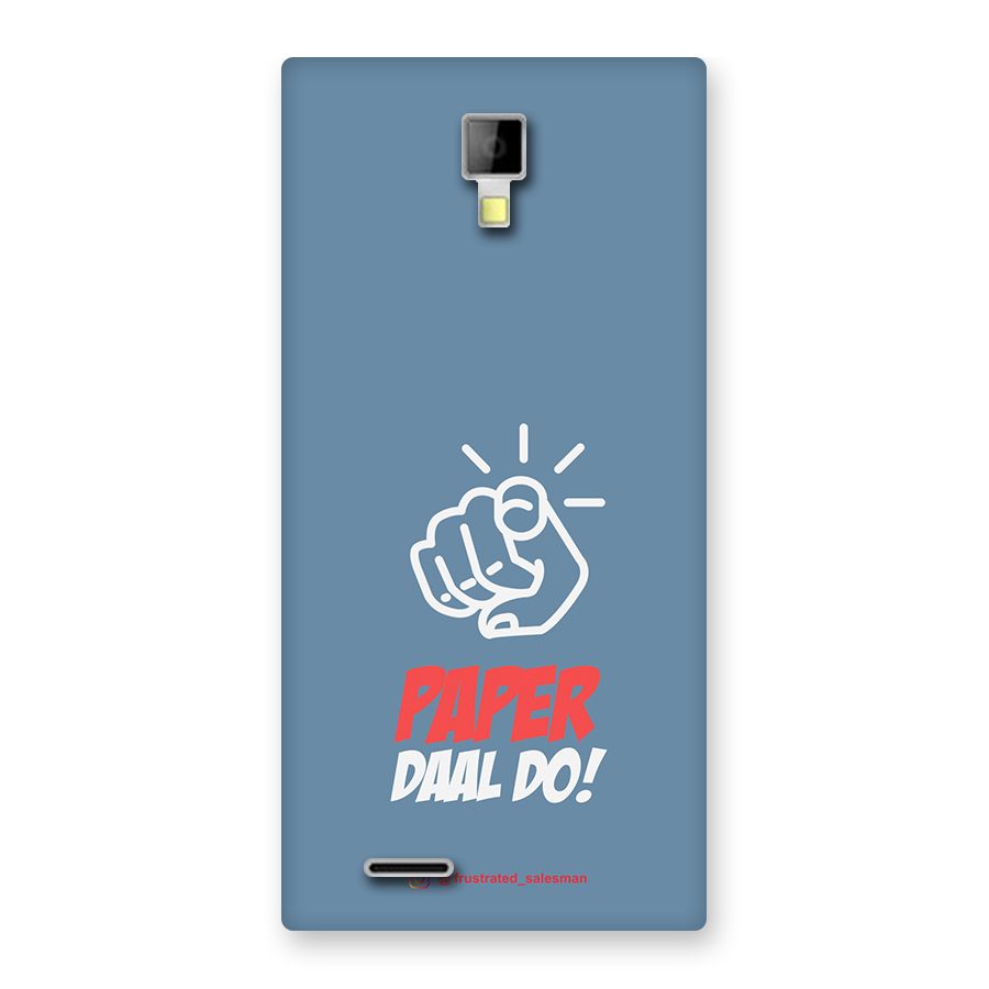 Paper Daal Do SteelBlue Back Case for Micromax Canvas Xpress A99