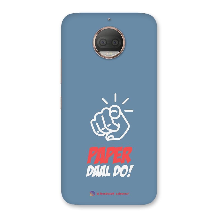 Paper Daal Do SteelBlue Back Case for Moto G5s Plus