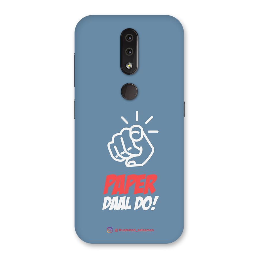 Paper Daal Do SteelBlue Back Case for Nokia 4.2